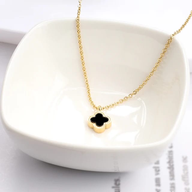 BLACK CLOVER NECKLACE