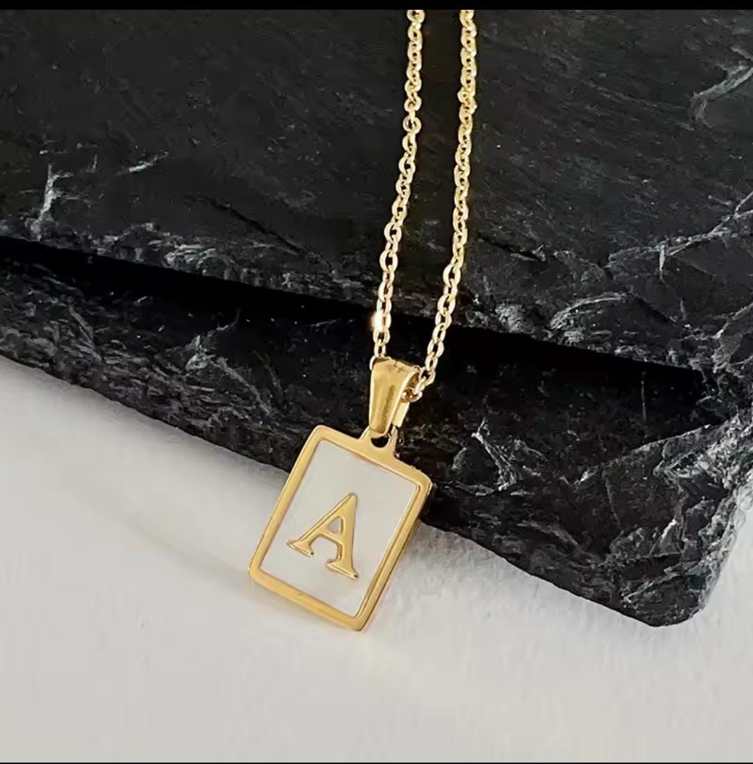 "A" INITIAL NECKLACE