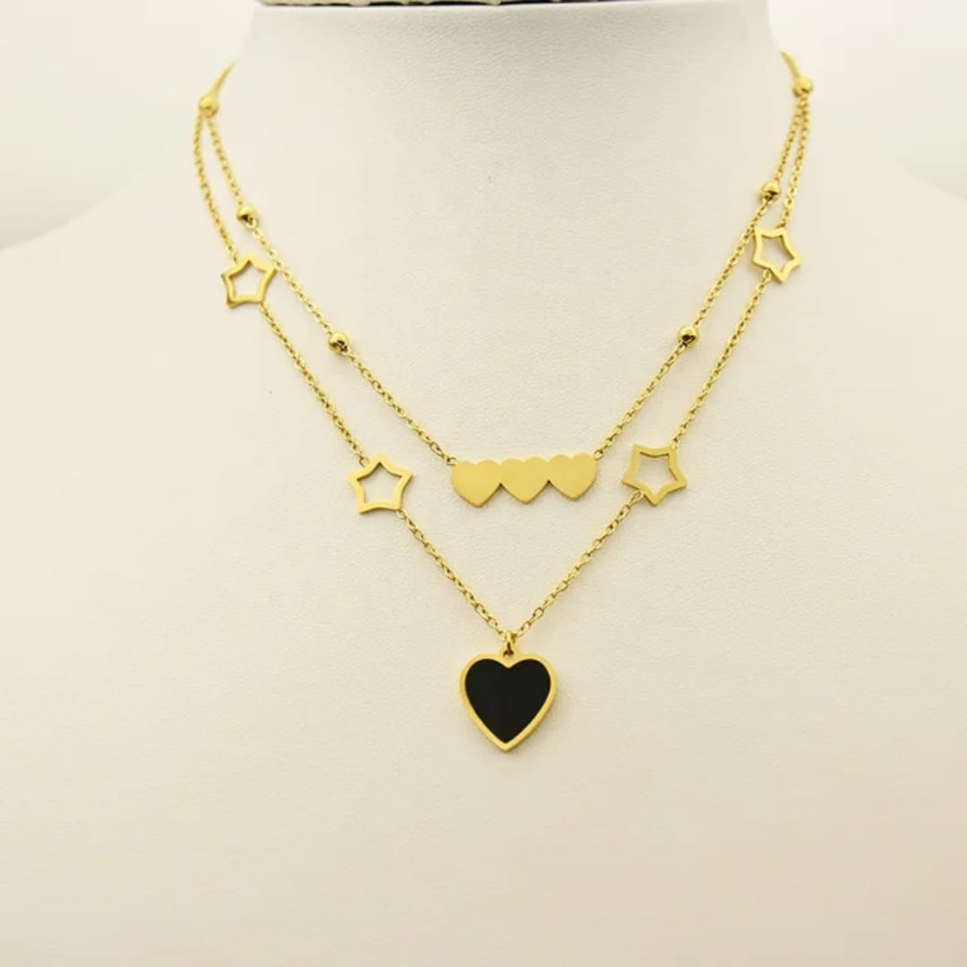 HEART LAYERS NECKLACE