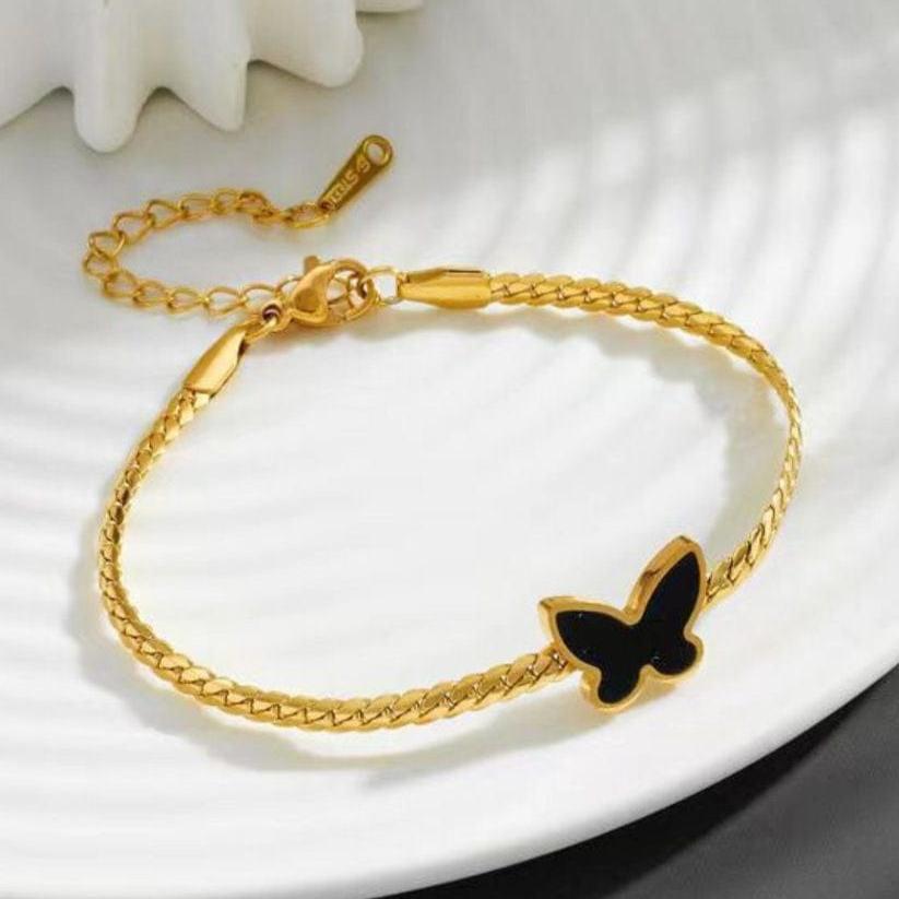 GOLDEN BUTTERFLY CHARM BRACELET