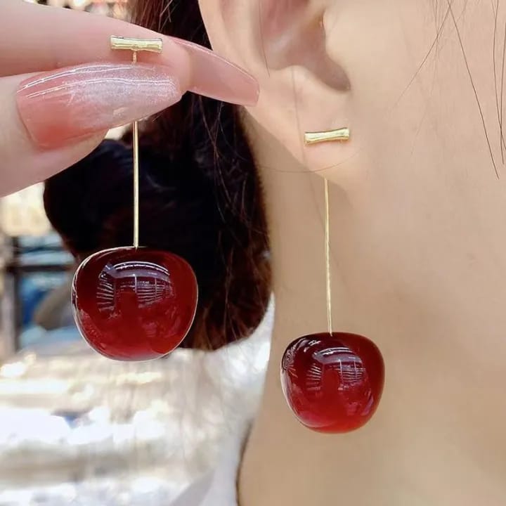 CHERRY DROP EARRINGS