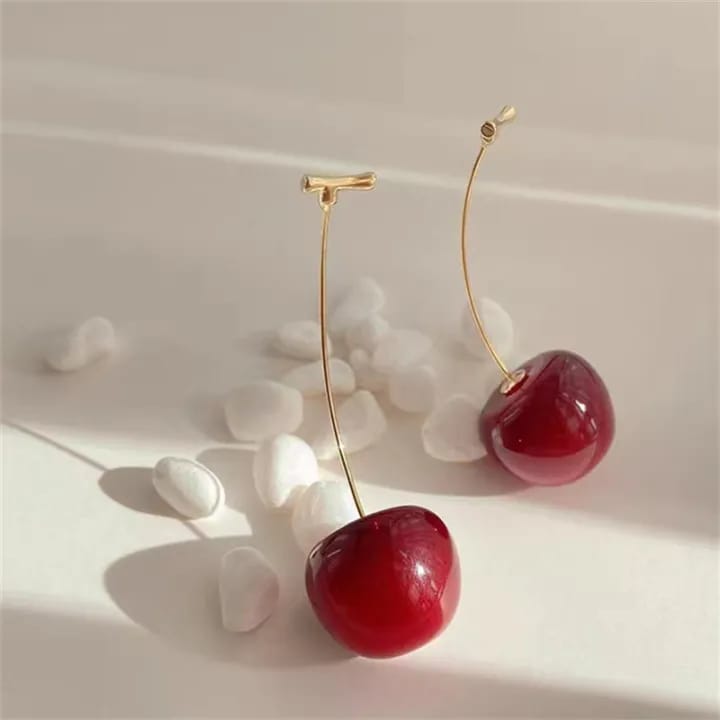 CHERRY DROP EARRINGS